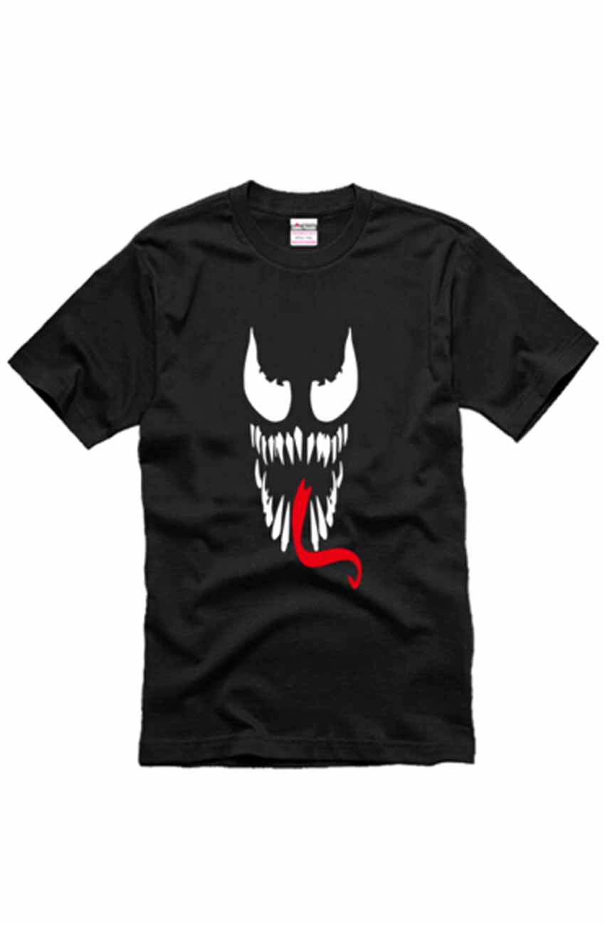 Venom Face Logo Black T-shirt