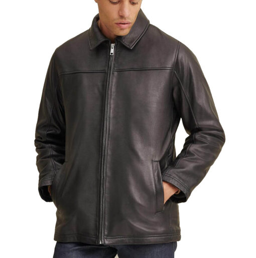 Bruce Leather Jacket with Thinsulate Lining | Next Leather Jackets