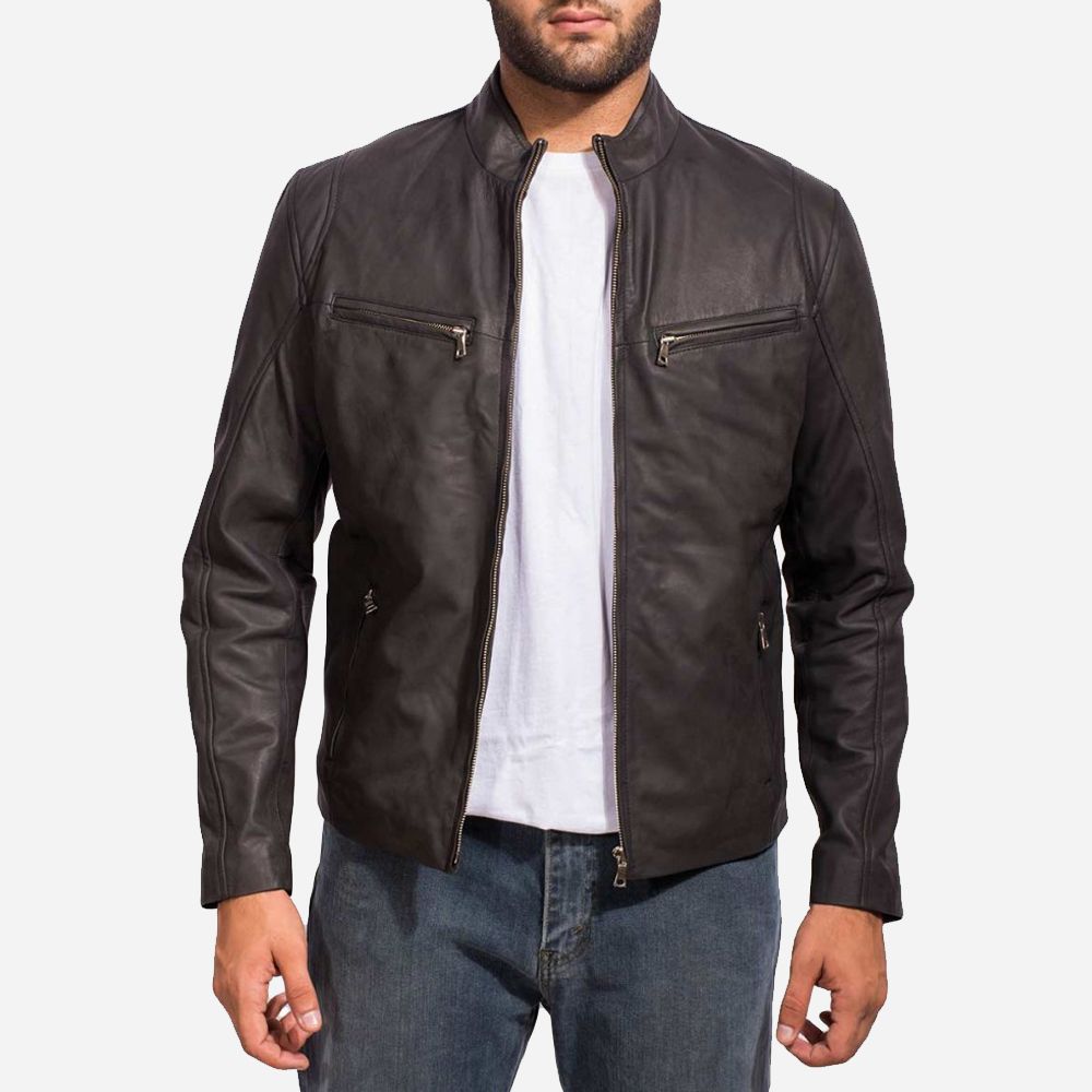 Mark Wahlberg The Other Guys Leather Jacket | Leather Black