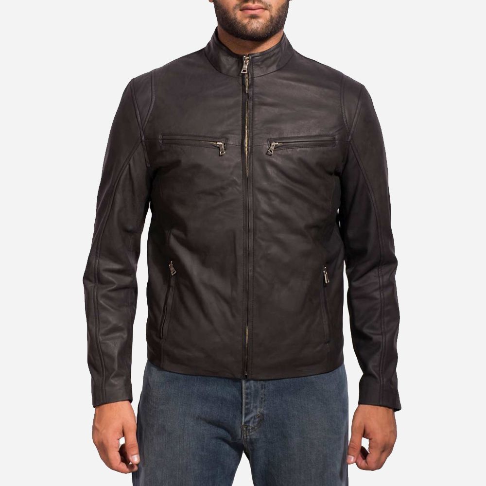 Mark Wahlberg The Other Guys Leather Jacket | Leather Black