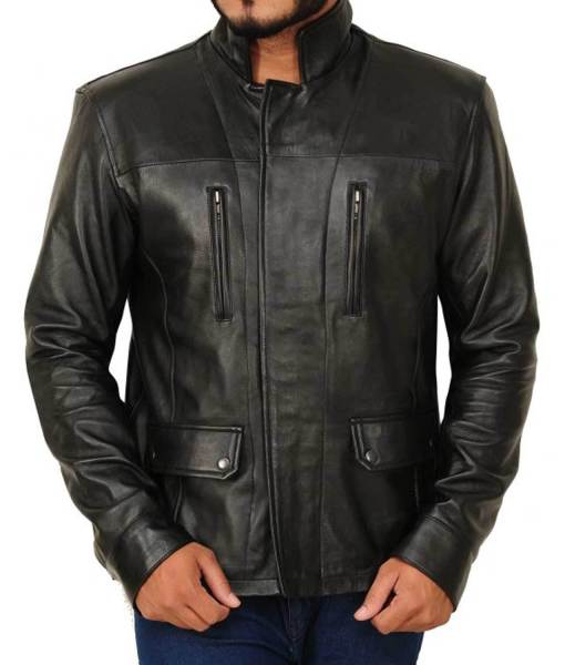 Anthony Lemke Dark Matter Three Black Leather Jacket