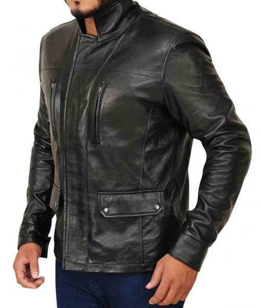 Anthony Lemke Dark Matter Three Black Leather Jacket