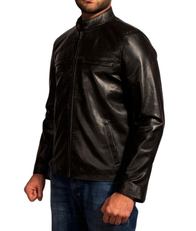 Lieutenant Ford Godzilla Aaron Taylor Johnson Black Leather Jacket