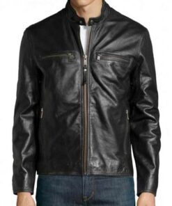 Mark Wahlberg Daddy’s Home Dusty Black Leather Jacket boys